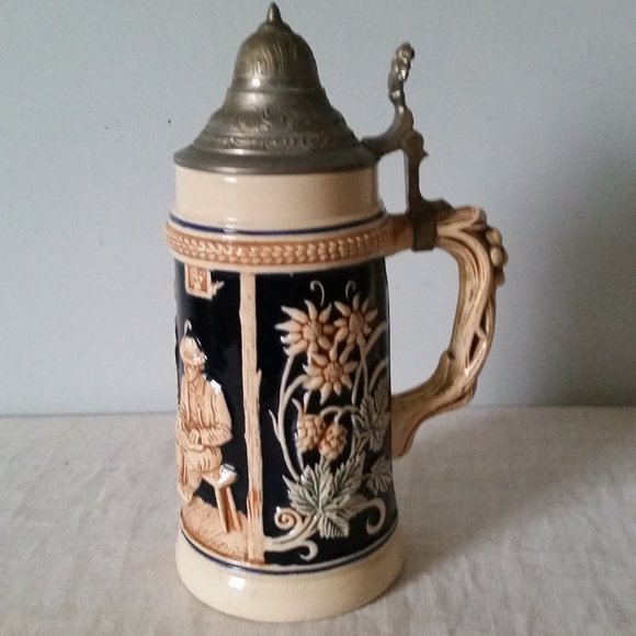 Vintage Lidded German Beer Stein West Germany - Picture 1 of 13